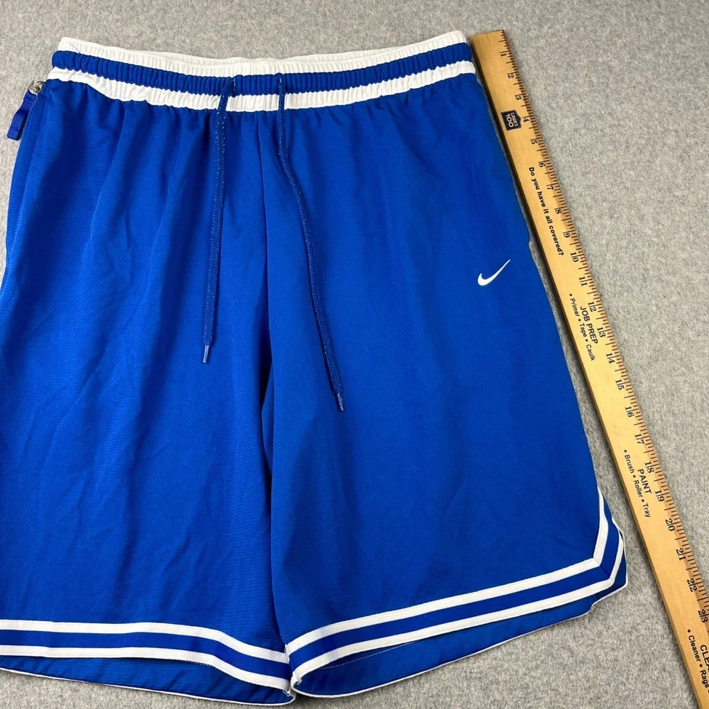 Nike Basketball Shorts Mens XL Blue Dri-FIT DNA DH7160-480 Striped Trim